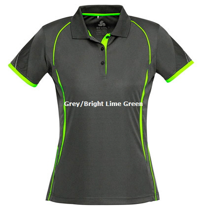 Womens Sport Polo #P405LS_Grey_Lime 420px