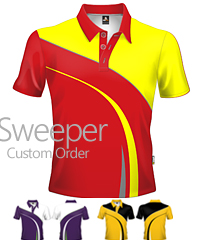 Introducing Premium Sweeper Club Polo #SP202. A Custom Order Service to produce professional quality polo's and training tees. Our experienced design team can assist you to create a Club Polo that will appeal to Senior Players, Directors, Sponsors, Supporters, Parents and Kids. Our polo's and tees are made with quality fabrics and quality inks that produce polo's that look great, are comfortable to wear and enhance your Club spirit! Enquiries Call Free on 1800 654 990.