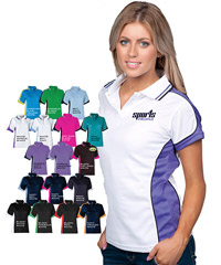 Womens Polo Shirts in Team colours