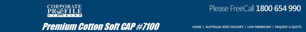 Premium Cotton Soft CAP #7100