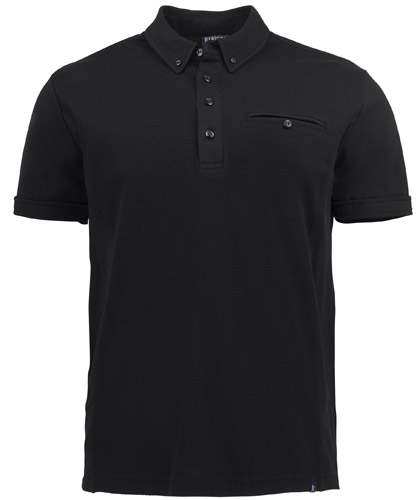 Corporate Polo with Pocket #2115001 Black With Logo Service