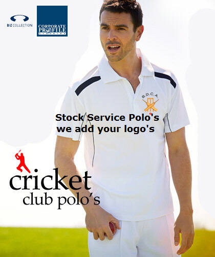 Cricket Club Polo shirts and Warm Up Jackets