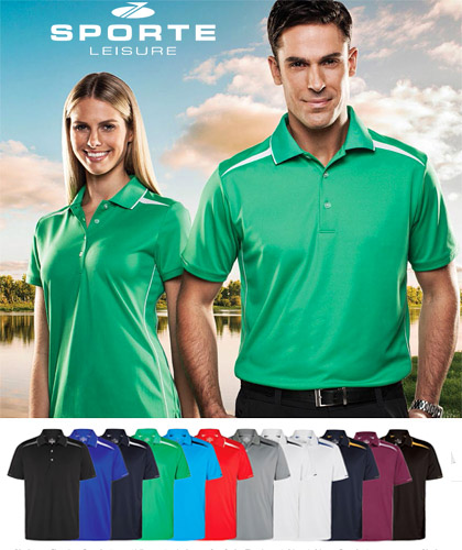 Premium Corporate Polo Shirts by Sporte Leisure #SPZONE Polo With Logo Service. Available in 12 Company and Club Colour . Corporate Sales Free Call 1800 654 990