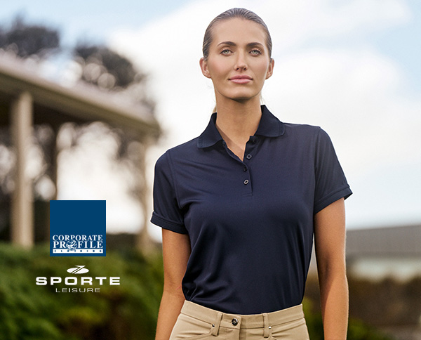 Corporate Polo Women #AERO Navy With Logo Sertvice
