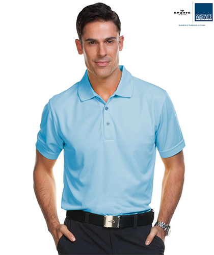 Premium Corporate Polo #AERO Sky Blue For Your Logo