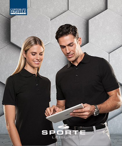 Sportec Corporate AERO Polo Black With Logo Service 420px