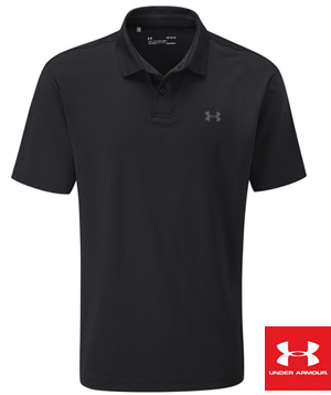 Under Armour Corporate Polo # 1342080 Black With Logo Service 300px