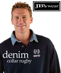 Rugby with a Denim-Collar #3R With Logo Service.