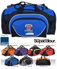 Sports Bag 59cm Kids #1216 in Team Colours with Logo Service. 7 Team Colours. 600D polyester fabric, U-shaped opening to main compartment, Front zippered pocket, Zippered end compartments, Web handles with velcro cuff, Removable, adjustable shoulder strap, Studded base for durability, Solid, metal zippers to each compartment.For all the details please FreeCall 1800 654 990.
