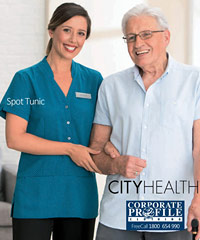 Spot Tunic Healthwear #2174 Healthcare Uniforms by City Collection. Logo service is available.This tunic features functional double pockets and longer length for extra comfort. 8 Colours. Light and Durable. Cool To Wear. Short Sleeve and Three Quarter Sleeve. For all the details the best idea is to call Renee Kinnear or Leigh Gazzard on FreeCall 1800 654 990