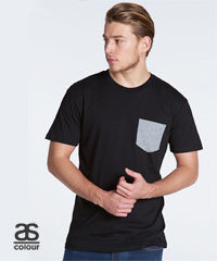 Staple-Pocket-T-Shirt-#5010-With-Print-Service