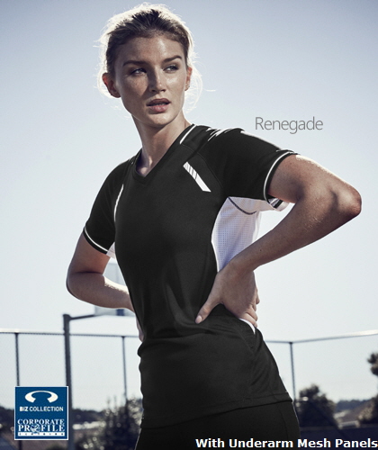 Womens Renegade Training Tee #T701LS With Print Service