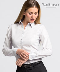 Van Heusen Womens Mini Herringbone Shirts-