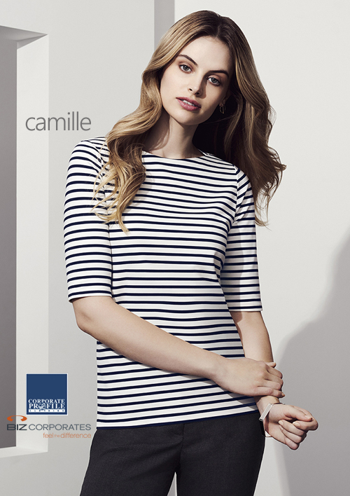 Boat Neck Top #44113 Camille Top With Logo Service 500px