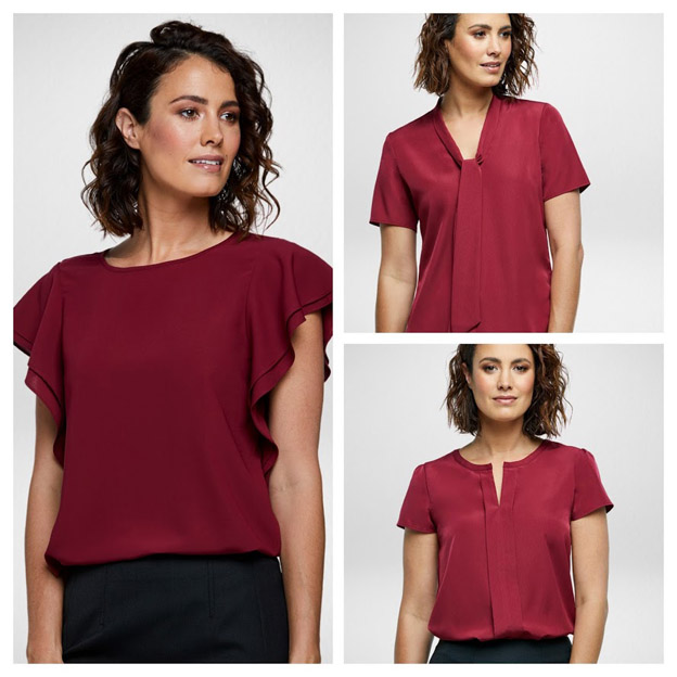 Womens Uniform Tops Red Pepper COLLAGE 624px