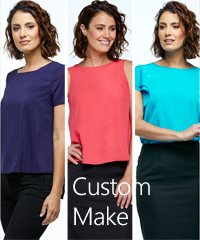 Womens Shirts and Tops custom make service with 10 styles and loads of colours available for uniform packages. FreeCall 1800 654 990