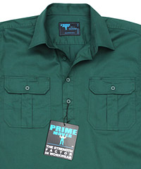 Green-Short-Sleeve-Workshirts, Embroidery Service