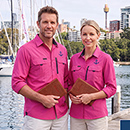 Outdoor Shirt ZW460 Pink and versatile Symik Corporate Shirts With Logo 