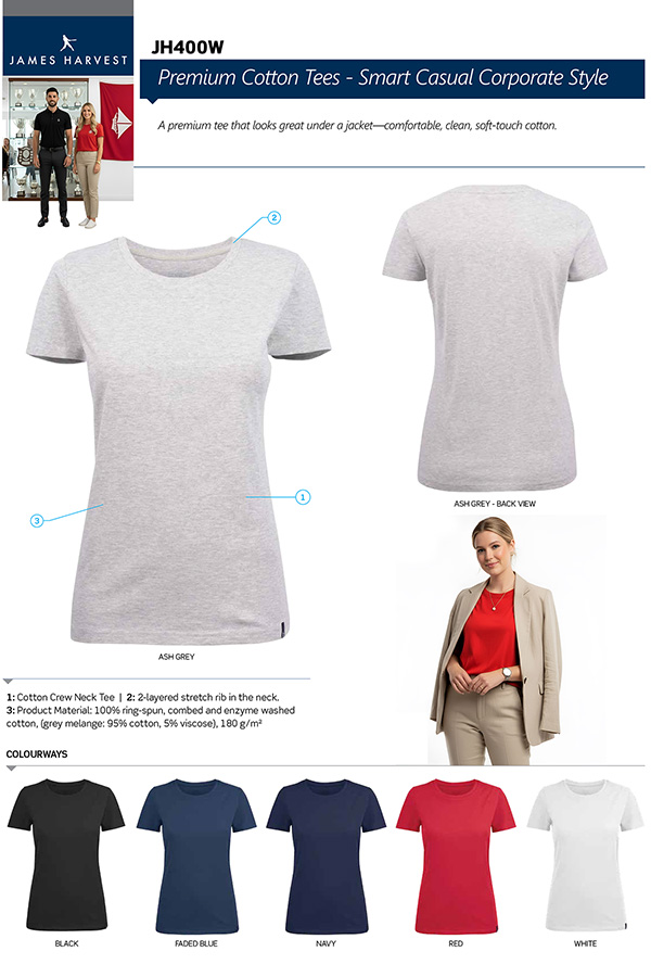 Dressy Womens Harvest Tee With Logo Service 600px