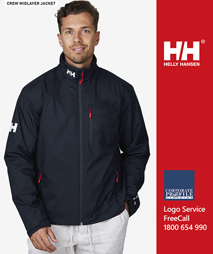 The iconic HH Crew Midlayer Jacket. Ready for your Corporate Logo. Fully Waterproof, Breathable. Helly Hansen gear is worn by professionals on Oceans, Mountains and Work Sites. Corporate Profile Clothing FreeCall 1800 654 990