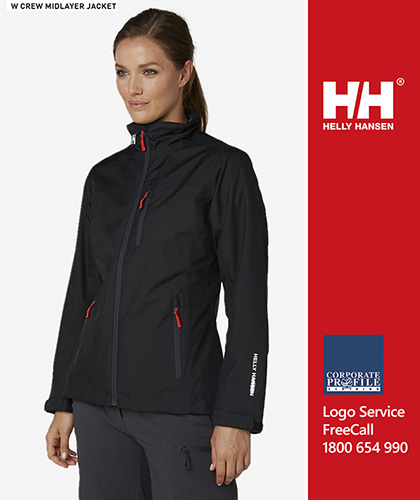The iconic HH Crew Midlayer Jacket. Ready for your Corporate Logo. Fully Waterproof, Breathable. Helly Hansen gear is worn by professionals on Oceans, Mountains and Work Sites. Corporate Profile Clothing FreeCall 1800 654 990